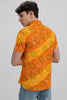 Printed Cotton Shirt - Orange